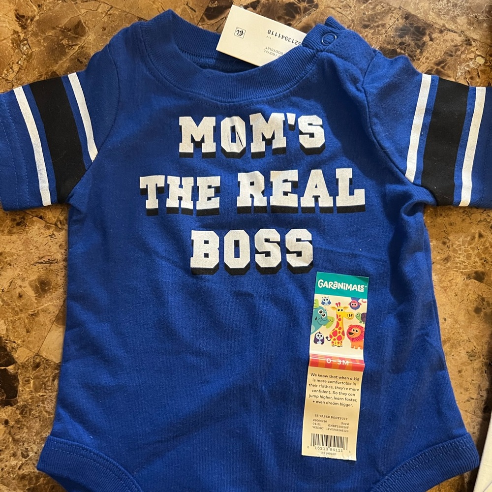 Mom is the real boss onesie
